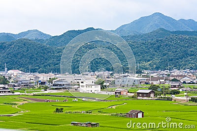 Japanese countryside Stock Photo