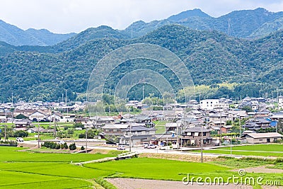 Japanese countryside Stock Photo