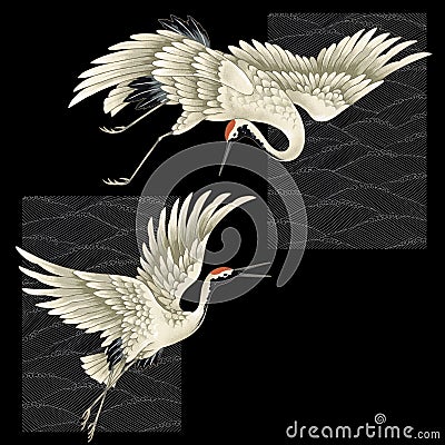 Japanese crane Stock Photo