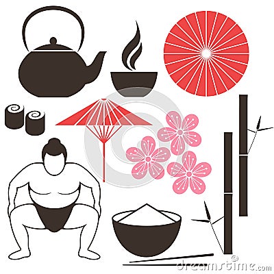 Japanese culture Vector Illustration