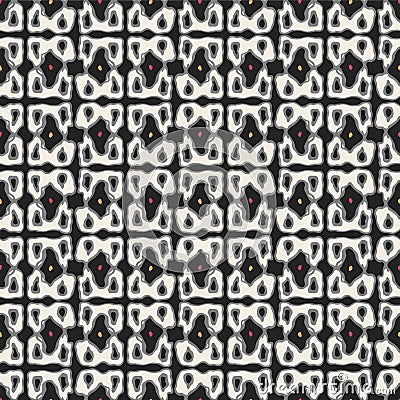 Japanese Curl Rectangle Motif Vector Seamless Pattern Vector Illustration