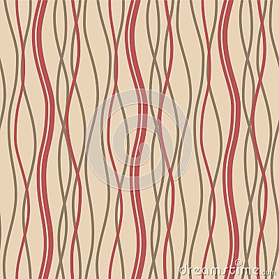 Japanese Curl Zigzag Line Vector Seamless Pattern Vector Illustration