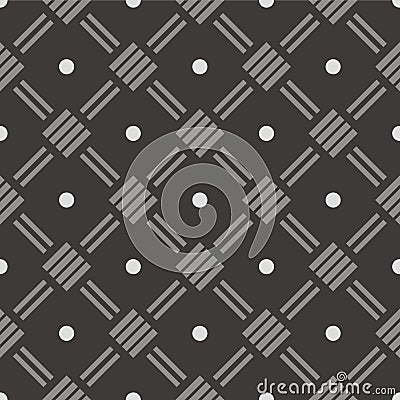 Japanese Diamond Weave Vector Seamless Pattern Vector Illustration