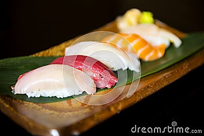 Japanese dining sushi healthy food Stock Photo