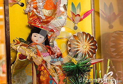 Japanese Doll,Hakata ningyoo Stock Photo