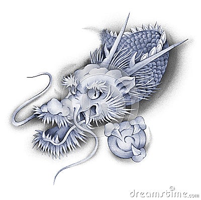 Japanese dragon Stock Photo