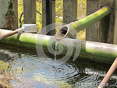 Japanese Fountain Stock Photo