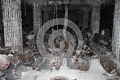 Japanese Fuel Bunker Ruins on Tinian 2 Stock Photo