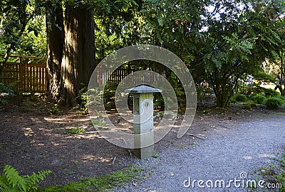 Japanese garden in Bellevue Botanical garden Stock Photo