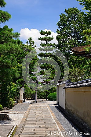 Japanese garden of Daitokuji temple Kyoto Japan. Stock Photo