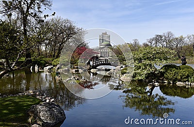 Japanese Garden at Jackson Park Editorial Stock Photo