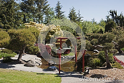 Japanese Garden Editorial Stock Photo