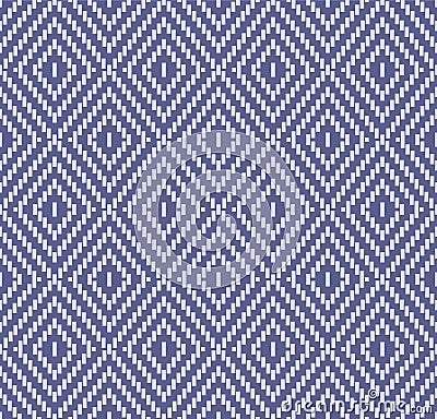 Japanese Geometric Weave Diamond Vector Seamless Pattern Vector Illustration