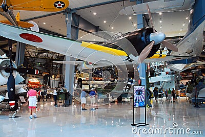 Japanese and German World War II era airplanes Editorial Stock Photo