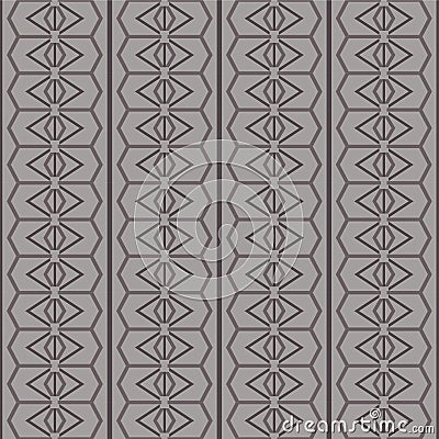 Japanese Hexagon Stipe Line Vector Seamless Pattern Vector Illustration