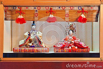 Japanese Hina Dolls Stock Photo