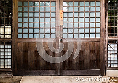 Japanese house door Stock Photo