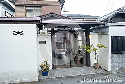 Japanese house in Kamakura city Editorial Stock Photo