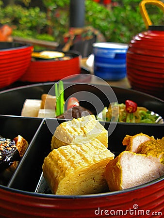 Japanese Kaiseki Cuisine Stock Photo