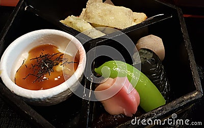 Japanese Kaiseki Meal Stock Photo