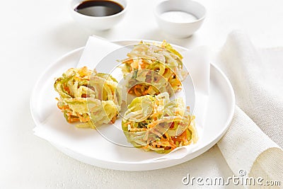 Japanese kakiage tempura Stock Photo