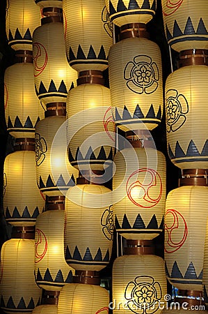 Japanese lanterns Stock Photo