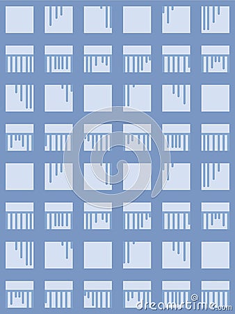 Japanese Line Checkered Vector Seamless Pattern Vector Illustration