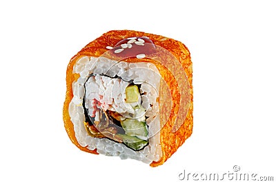 Japanese Maki rolls. Tamago-yaki Stock Photo