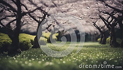 japanese nature, japanese nature scenery, nature in spring, green nature Stock Photo