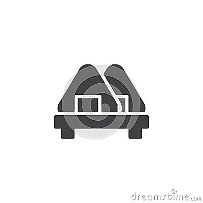 Japanese onigiri vector icon Vector Illustration