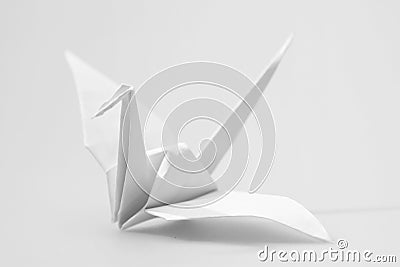 Japanese paper craft origami birds Stock Photo