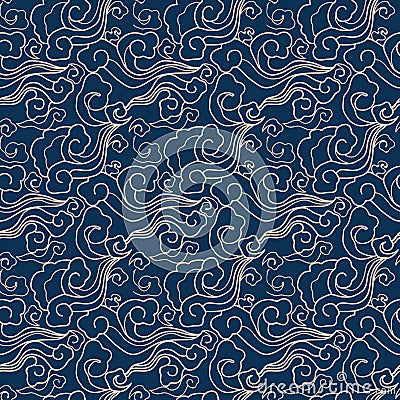 Japanese pattern oriental abstract background artwork Stock Photo