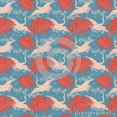 Japanese pattern oriental abstract background artwork Stock Photo
