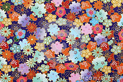 Japanese pattern origami paper Stock Photo