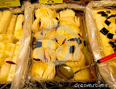 Japanese pickled turnips Stock Photo
