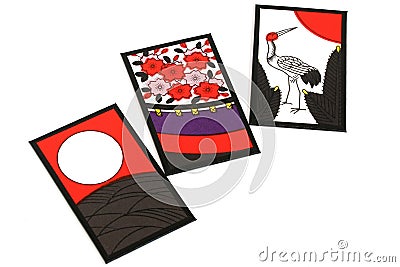 Japanese Playing Cards Stock Photo