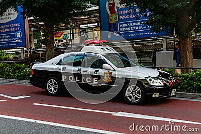 Japanese police car Editorial Stock Photo