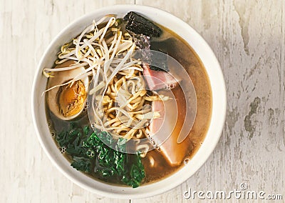 Japanese ramen bowl Stock Photo