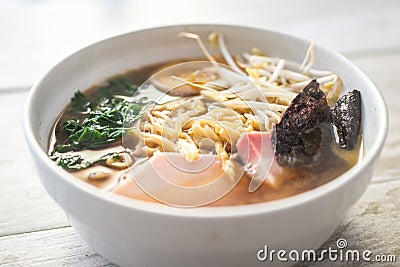 Japanese ramen bowl Stock Photo