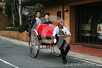 Japanese rickshaw Editorial Stock Photo