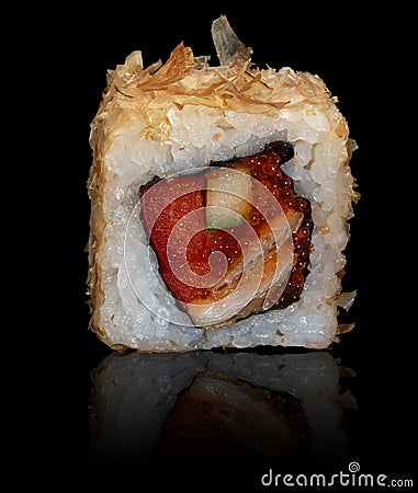 Japanese roll with tuna Stock Photo