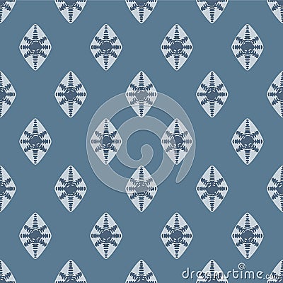 Japanese Round Star Diamond Vector Seamless Pattern Vector Illustration