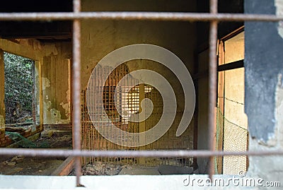 Japanese ruins 80 years ago in Japan. Stock Photo