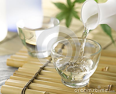 Japanese Sake Stock Photo