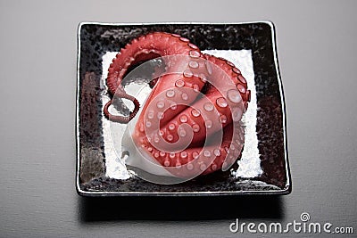 Japanese Sashimi - Tako Octopus Stock Photo