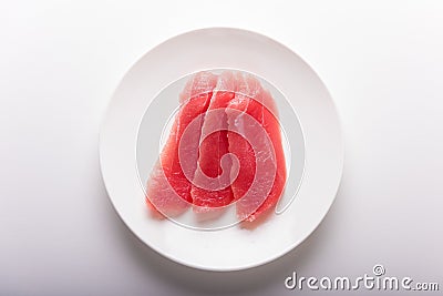 Japanese Sashimi - Tuna fish Stock Photo