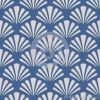 Japanese Sea Shell Pattern Vector Illustration