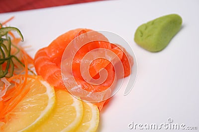 Japanese seafood sushi Stock Photo