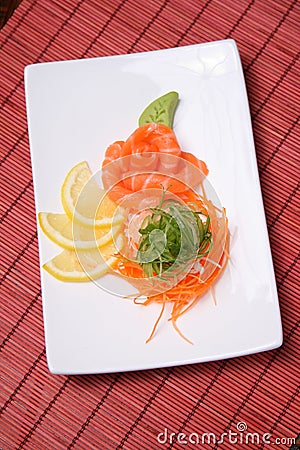 Japanese seafood sushi Stock Photo