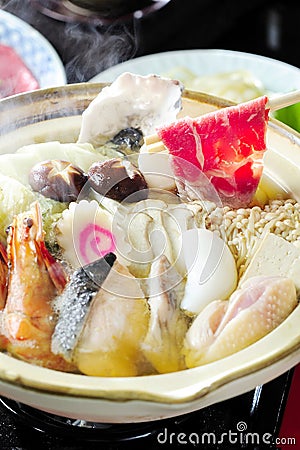 Japanese Shabu Sukiyaki style Stock Photo